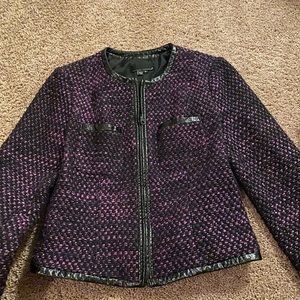 Purple and white jacket